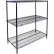 Étagère Nexel® 3, Étagère à fil métallique Nexelon® bleue, Modèle de base, 24" de largeur x 14" de profondeur x 54" de hauteur
