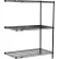 Étagère Nexel® 3, structure en fil métallique avec revêtement époxy noir, module d'extension, 24" de largeur x 14" de profondeur x 54" de hauteur