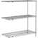 Nexel® tablettes, rayonnage en fil métallique époxy Nexelate® Silver, module d'extension, 24" de largeur x 14" de profondeur x 54" de hauteur