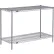 Étagère Nexel® 2, Étagère en fil métallique époxy Nexelate® Silver, Modèle de base, 24" de largeur x 14" de profondeur x 34" de hauteur