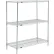Étagère Nexel® 3, structure à étagères métalliques Poly-Z-Brite®, kit de base, 24" de largeur x 24" de profondeur x 54" de hauteur