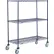 Chariot à étagères Nexel® 3, Nexelon®, 24" de largeur x 14" de profondeur x 60" de hauteur, roulettes pivotantes en polyuréthane, 2 avec frein