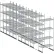 Nexel® Rayonnage au sol sur rails haute densité, 10 unités, acier inoxydable, 36" de largeur x 18" de profondeur x 76" de hauteur, longueur 18'