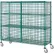 Chariot Nexel® , vert poly, 2 étagères, 183 cm (L) x 61 cm (P) x 175 cm (H), roulettes en polyuréthane, 2 freins