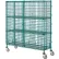Nexel® Chariot de sécurité, Poly-Green, 2 tablettes, 72" de largeur x 24" de profondeur x 69" de hauteur, roulettes en polyuréthane