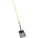 Union Tools® 40184 9-1/2" 44" Wood Handle Square Point Digging Shovel W/ Forward Turned Step