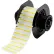 Étiquettes Brady® B-494 en polyester couleur, 0,375" de haut x 1" de large, blanches/jaunes, 1 500 par rouleau