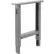 Pied en C à hauteur réglable Global Industrial™ pour établi standard, profondeur 61 cm (24 po), gris