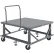 Global Industrial™ Adjustable Height Pallet Stand w/ Handle, Solid Deck, 48 x 48", 4000 lb Cap