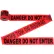 Ruban rouge « Danger – Ne pas entrer » de 300' x 3", 1 rouleau