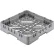 Cambro BR258151 - Camrack Base Rack Full Size 4" Inside Stack Height Soft Gray NSF - Pkg Qty 6