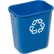 Corbeille de tri sélectif Rubbermaid® pour bureau, 3-1/4 gallons, bleue