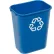 Corbeille de recyclage Rubbermaid® pour bureau, 10-1/4 gallons, bleue