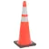 Cortina, cône de signalisation de 36 pouces, réfléchissant, orange avec socle noir, 10 lb  Lot de 4