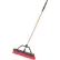 Libman Commercial Push Broom W/Hard Polymer Support Brace, 24" Medium Duty Bristles Wood Handle- 827 - Pkg Qty 4