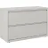 Armoire à dossiers latérale Hirsh Industries® série HL1000®, 42 pouces de large, 2 tiroirs, gris clair
