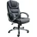 Fauteuils de direction Boss® avec accoudoirs, en cuir et métal, dossier haut, hauteur d'assise : 20" - 23-1/2", noir