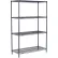 Nexel® 4 Shelf, Nexelon® Blue Wire Shelving Unit, Starter, 24"W x 14"D x 63"H