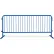 Queue Solutions CrowdMaster™ 1000 : barrière en acier, 100" de long x 43" de haut, pieds plats, bleue