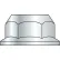 Écrou à bride hexagonale dentelée ZC 1/4-20