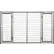 Panneau pour chenil à double porte Behlen Country Ruff Guard, 119" de long x 119" de large x 72" de haut