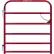 Behlen Country 4' Heritage Round Corner Gate, 1-5/8" Tube, Red