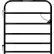 Behlen Country 4' Heritage Round Corner Gate, 1-5/8" Tube, Black
