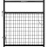 Portail d'angle carré Behlen Country 4' peint, grillage renforcé 1-5/8", noir