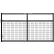 Behlen Country 8' Painted Frontier Square Corner Gate, 1-5/8" Medium Duty Wire-Filled, Black