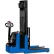 Blue Giant® Fully Powered Adjustable Straddle Leg Stacker, 157" Lift, 2,500 Lb. Capacity