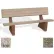 Bohlmann 72" Commercial Concrete Bench W/Backrest, Polished White Seat, Gray Limestone Legs