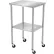 Table d'instrument mobile en acier inoxydable Blickman Howard, 20" de largeur x 16" de profondeur, avec étagère inférieure