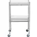 Blickman Allen Utility Stainless Steel Mobile Table, 20 x 16", Undershelf