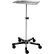 Blickman 1501 Chrome Instrument Stand with 5-Leg Cast Aluminum Base, 12-5/8" x 19-1/8" Tray
