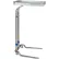 Support pour plateau Mayo en acier inoxydable Blickman 8869SS Benjamin à commande au pied, plateau de 16" x 21"