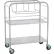 Blickman Bassinet, 31"L X 17 3/4"W X 38 1/2"H, w/ 2 Shelves, Stainless Steel