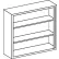Armoire murale Blickman G35LS en acier inoxydable avec 2 étagères, 89 cm (L) x 33 cm (P) x 76 cm (H)