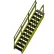 Bluff OSHA 12 Step Steel Stairway, 36"W, 108"H, Yellow