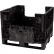 Conteneur en vrac pliable haut de gamme Global Industrial™, 81 cm (L) x 76 cm (l) x 64 cm (H), capacité de 816 kg.