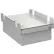 Tiroir empilable BOSTONtec avec serrure, 12" de largeur x 18" de profondeur, acier de calibre 18, gris
