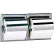 Distributeur encastrable double de mouchoirs en papier Bobrick® série 600 avec capots - Satiné - B6997