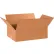 Global Industrial™ Flat Cardboard Corrugated Boxes, 18"L x 12"W x 6"H, Kraft - Pkg Qty 25