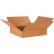 Boîtes en carton ondulé à plat Global Industrial™, 18" de longueur x 18" de largeur x 3" de hauteur, papier kraft - Lot de 25