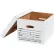 Global Industrial™ Auto-Lock Bottom File Storage Boxes, 15"L x 12"W x 10"H, White - Pkg Qty 12