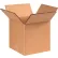 Boîtes en carton ondulé à double paroi haute résistance Global Industrial™, 7" de long x 7" de large x 7" de haut, papier kraft - Lot de 15