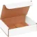 Global Industrial™ Corrugated Mailers, 7"L x 6"W x 2"H, White - Pkg Qty 50