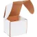 Global Industrial™ Corrugated Outside Tuck Mailers, 7-1/8"L x 6-5/8"W x 6-1/2"H, White - Pkg Qty 25