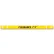 Barre de sécurité de hauteur, diamètre 4-1/2", longueur 96", jaune avec bande blanche