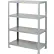 Little Giant® : rayonnage en acier soudé ultra-résistant à 4 tablettes, 36" de largeur x 24" de profondeur x 72" de hauteur