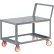 chariot à étagères Little Giant® à plate-forme basse avec tablettes affleurantes et poignée, capacité de 1 200 lb, 51" de long x 30" de large x 36" de haut